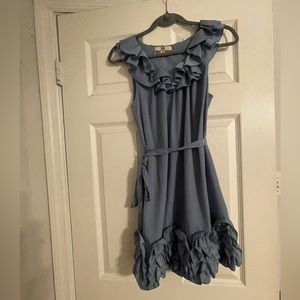 Ya Grayish Blue Dress